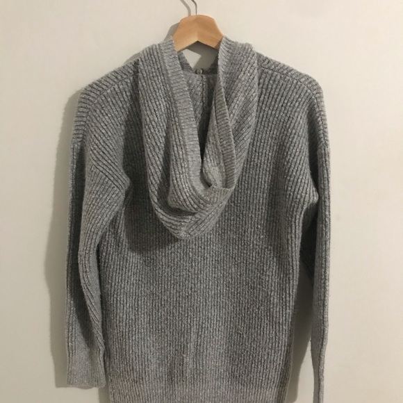 H&M Grey Wool Zip-Up Sweater - Picture 2 of 2
